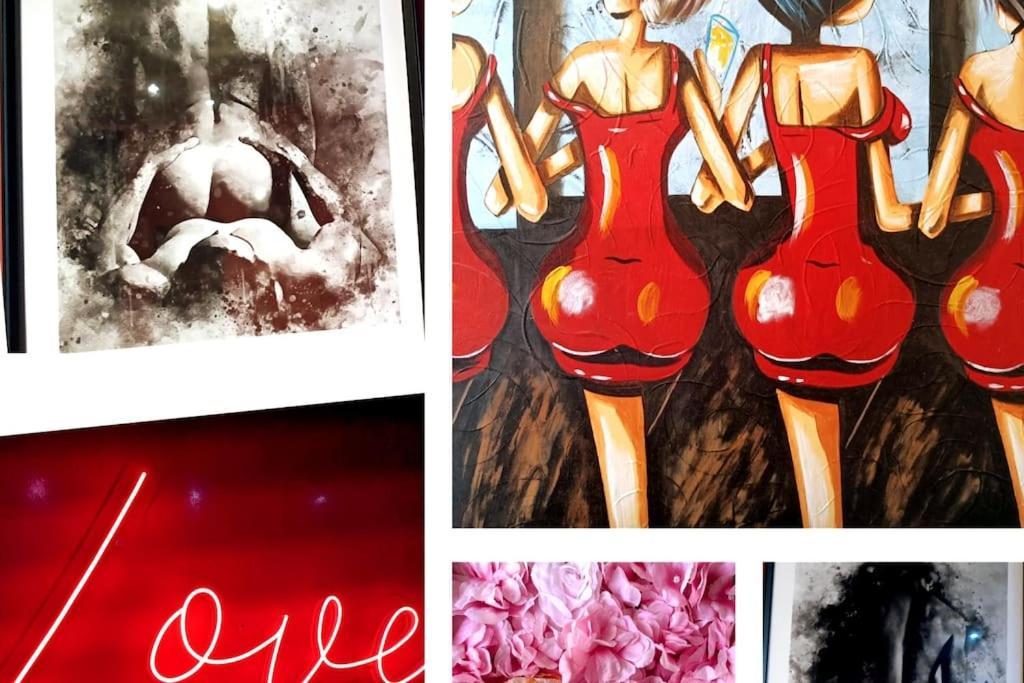 Appartement Balneo Et Sauna Prives The Red Room 莫吉奥 外观 照片